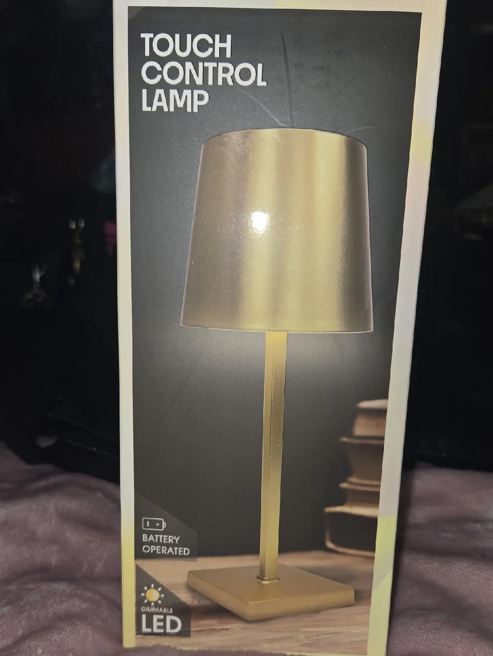 Touch Control LED Table Lamp - Gold Finish - Picture 1 of 5